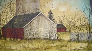 Dipinto Pat Richter su masonite 15,75" x 12" "Volti familiari su affari 10" - Foto 1 di 17