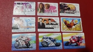 Australian Stamps 50 Yrs Of T.V. Nostalgia 50c Stamps - Picture 1 of 8