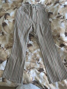 Levis for Gals Big E Striped Snap Button Pants Size 9 Never Worn  Vintage 1960s