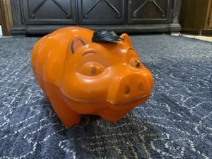 1950s Westland Bank Orange Tipping Hat Piggy Bank (read description) - Picture 1 of 8
