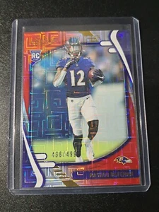 Rashod Bateman - Absolute Football 2021 - Ravens - Red Squares - /499 - RC - Bild 1 von 2
