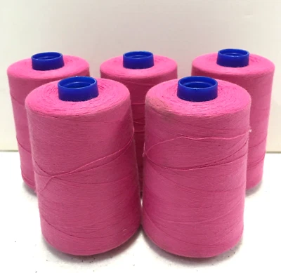 American & Efird Excell Sewing Thread Tex 40 5 Cone Lot 6000 yds New Raspberry - Image 1 of 4