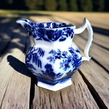 Antique Maddock Mandarin Flow Blue Pitcher Circa 1850s EXTREMELY RARE HTF