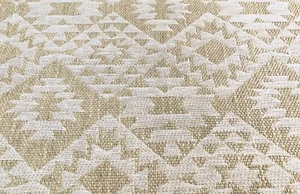 Gaston y Daniela Geometric Tribal Weave Fabric- Lecco Blanco 10 yd GDT5323.003 - Picture 1 of 4