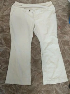 Old Navy Umstands Stretch kurze Hose khaki hellbraun XL Volleinsatz Bauch mit Taschen - Bild 1 von 6