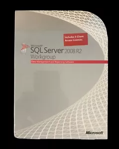 Microsoft SQL Server 2008 R2 - 5 Client Access Licenses Factory Sealed A5K-02817 - Picture 1 of 3