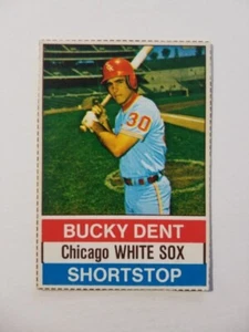 TARJETA DE BÉISBOL BUCKY DENT 1976 HOSTESS #119 CHICAGO WHITE SOX - Imagen 1 de 2