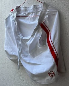 Sergio Tacchini Tennis Shorts, Farbe: weiß, Streifen, Größe: XL, gebraucht - Bild 1 von 3