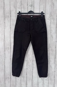 Paige Mayslie Joggers Womens W30 28 Brown Ankle Zip Trousers Pants Pockets - Picture 1 of 13
