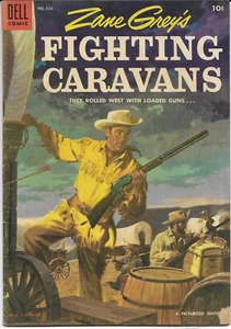 Zane Grey's Fighting Caravans #632 Dell Four Color Comic 1955 FN- - Picture 1 of 2