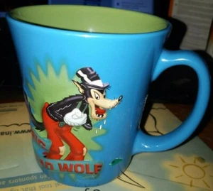 Disney Store Big Bad Wolf 3-D Mug Cup Blue Coffee Tea 16oz Disneystore Blue - Bild 1 von 3