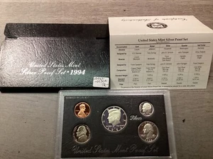 1994-S U.S. Mint Silver Proof 5 Coin Set in OGP-030621-30C - Picture 1 of 5