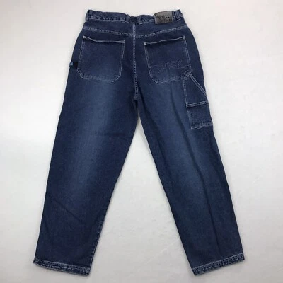 Dtek Carpenter Jeans 42x34 Straight Leg Blue Denim Work Pants Act 39x32 Russia - Image 1 of 4