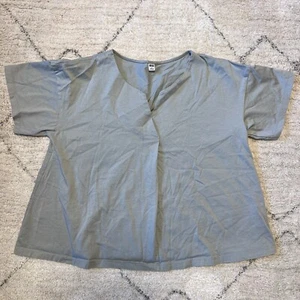 Camiseta Uniqlo algodón mercerizado cuello abierto pequeña para mujer - Imagen 1 de 4