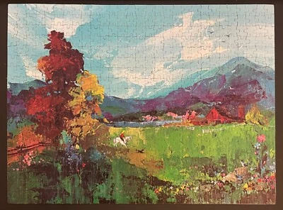 Rompecabezas Morning Ride 550 piezas Hoyle Products 1984 rompecabezas completo Foto 1 de 3