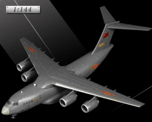 1:144 China Y-20 Transportflugzeug Modell Legierung Simulation Militärmodell - Bild 1 von 6