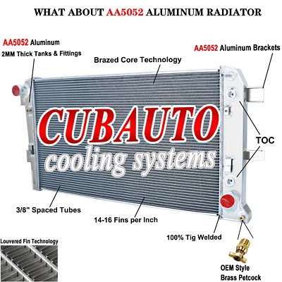 3 Row Radiator For 2001-2005 Chevrolet Silverado GMC Sierra 2500 HD 3500 6.6L V8 - Image 1 of 4