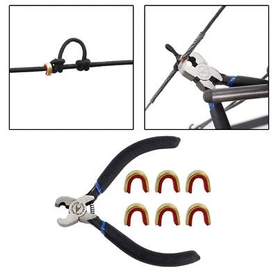Portable Archery Bow Nocking Points Pliers & Clasp for Compound Recurve Bow - Image 1 of 4