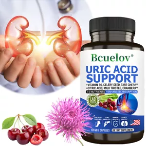 Acido Urico Cleanse Capsule Alimenti Naturali Integratore Vegano Funzione Renale Sana - Foto 1 di 13