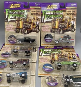 1996 Set Of 7 Johnny Lightning Frightning Limited Edition Ghostbusters Silver - Picture 1 of 11