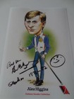 ALEX HIGGINS SIGNED PRE-PRINT 1972 & 1982 SNOOKER WORLD CHAMPION A4 PRINT