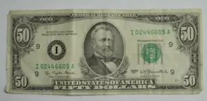 SN550 1977 $50 Dollar Bill - Picture 1 of 2