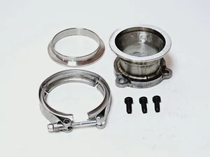 GT20 GT2052 Garrett Turbo Downpipe Flange 3.0" V-band Kit fits Perkins Port USA - Bild 1 von 2
