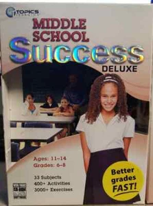 Topics Learning Middle School Success Deluxe Ages 11-14 Grade's 6-8 (LOC TUB L8 - Picture 1 of 2
