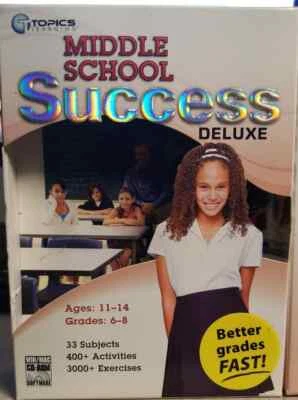 Topics Learning  Middle School Success Deluxe Ages 11-14 Grade's 6-8 (LOC TUB L8 - Image 1 of 2