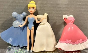 Disney Princess Little Kingdom Polly Pocket Magiclip Puppe Cinderella selten Set - Bild 1 von 11