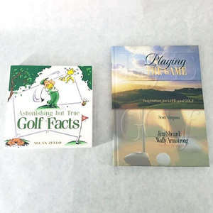Lot of 2 Hallmark Gift Book on Golf - Playing the Game, Astonishing Gold Facts - Bild 1 von 24