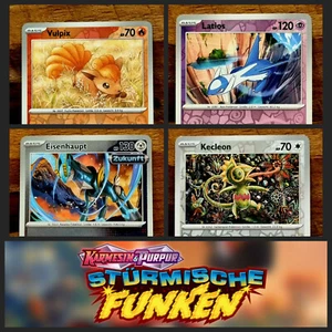 Pokemon "Stürmische Funken" - Große Auswahl an Reverse/Holo Einzelkarten Deutsch - Bild 1 von 182