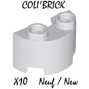 Lego 68013 - 10x Cylinder Half 1x2x1 - Gris / Light Bluish Gray - NEUF NEW - Imagen 1 de 1