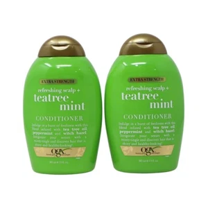 OGX Extra Strength Refreshing Scalp+ Conditioner, Teatree Mint, 13 Oz ( 2-Pack ) - Picture 1 of 3