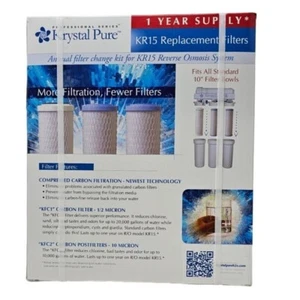 Krystal Pure KR15 Replacement Water Filters Reverse Osmosis - Picture 1 of 3