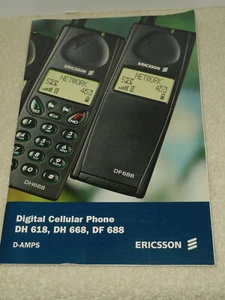 Téléphone cellulaire numérique bi-mode ERICSSON manuel d'utilisation DH 618 DH 668 DF688 - Photo 1 sur 12