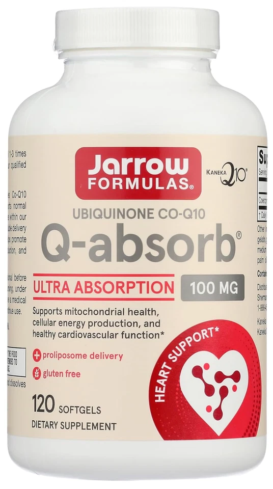 Jarrow Formulas Ubiquinone Q-absorb ULTRA ABSORPTION 100mg  - 120 Softgels 06/26 - Image 1 of 2