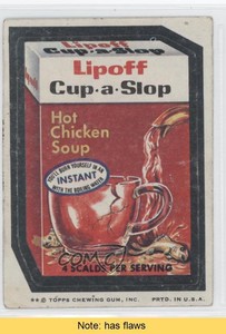 1974 Topps Wacky Packages Series 8 Lipoff Cup-a-Slop READ 0i6