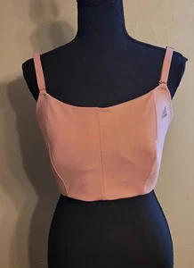 adidas Womens Yo Sto Ls Bra Low Impact Sports Training Fitness Crop Top Size XL - Picture 1 of 10