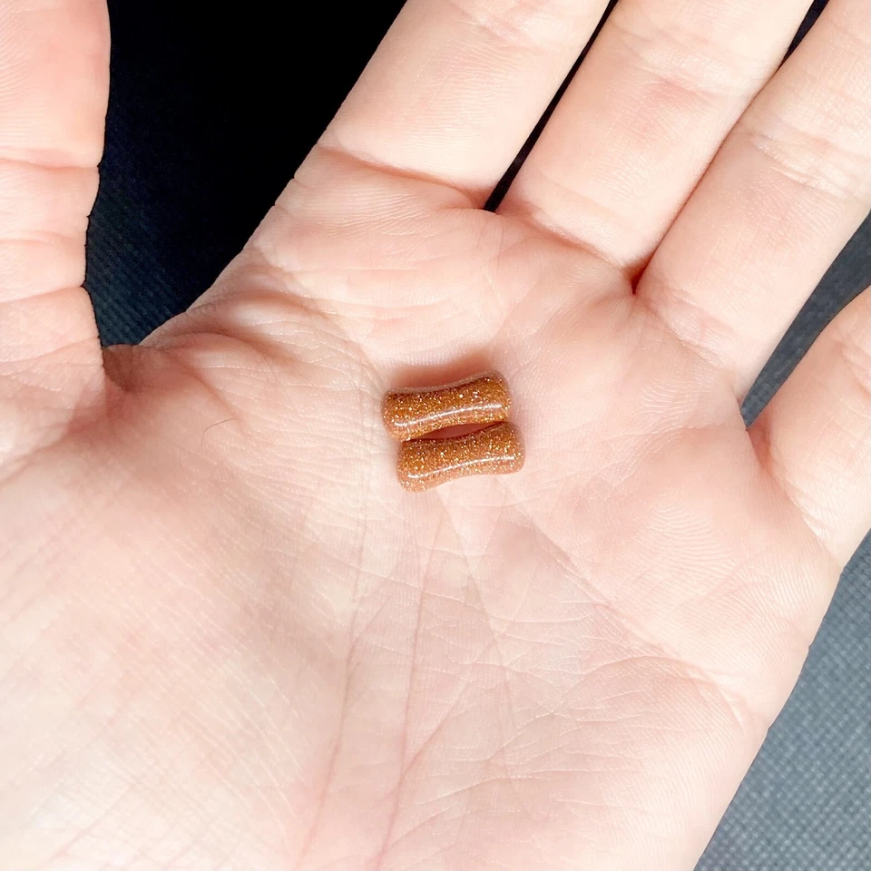 SALE - Goldstone Double Flare Plugs 8g - 1" - Image 1 of 1