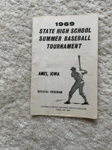 1969 Iowa State High School Baseball Championship Program Fort Dodge Champions - Picture 1 of 5