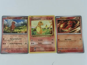 Charmander Trio 007/091, 91/108, 026/197 - Bild 1 von 7