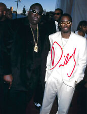 P DIDDY SEAN COMBS SIGNED 14x11 PHOTO BAD BOY NOTORIOUS BIG AFTAL