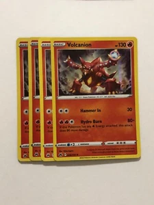 Pokemon Card Crown Zenith 4x Playset Holographic Volcanion 026/159 NM - Picture 1 of 2