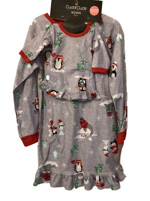 "Juego de camisón y vestido de muñeca Jammies For Your Families Penguin & Friends M-7/8" Foto 1 de 4