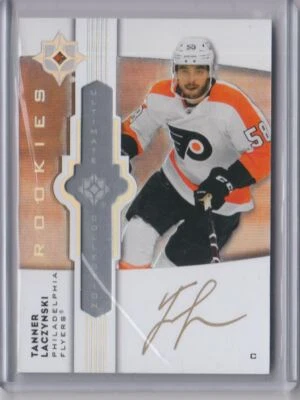 2021-22 Upper Deck Ultimate Collection Rookies Auto Tanner Laczynski RC Auto - Image 1 of 2
