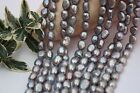 br401 perles de culture chapelet eau douce bijoux Chaînes Collier 8-9mm baroque