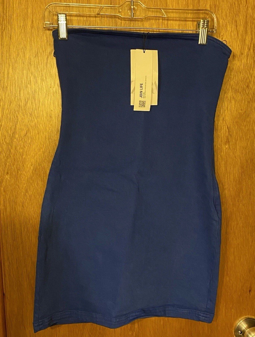 blue tube dress zara Lilliana Tube Top Contrast Maxi Dress  Maven Womenswear