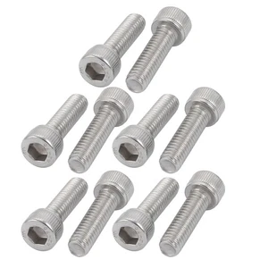 Tornillo de cabeza hexagonal de rosca izquierda de acero inoxidable M6x20 mm 304 10 piezas - Imagen 1 de 2