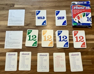 Phase 10 Card Game Mattel Rummy Type Card Game w/ a Twist New Open Box 2010 - Image 1 of 4